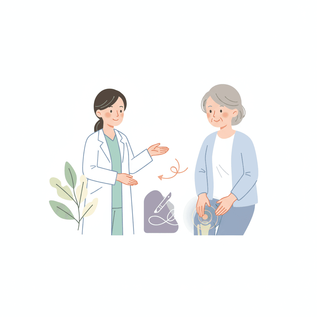60代の膝痛|進行する変形性膝関節症の特徴と保存療法・手術の選び方