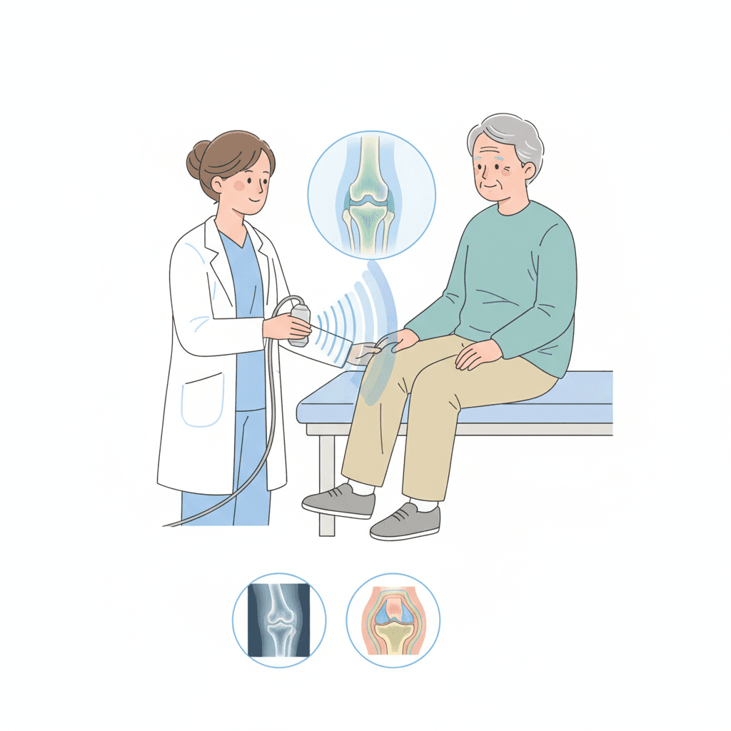 膝の超音波(エコー)検査|MRI・レントゲンとの使い分けと診断できること