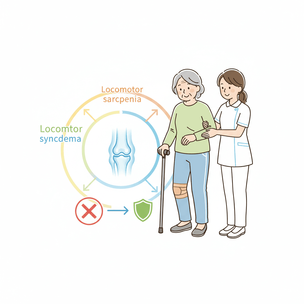 ロコモ・サルコペニアと膝痛|変形性膝関節症が招く要介護リスクと予防