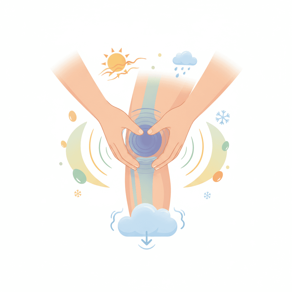 気象痛・低気圧痛で膝が痛む理由|雨・寒さで悪化するメカニズムと対策